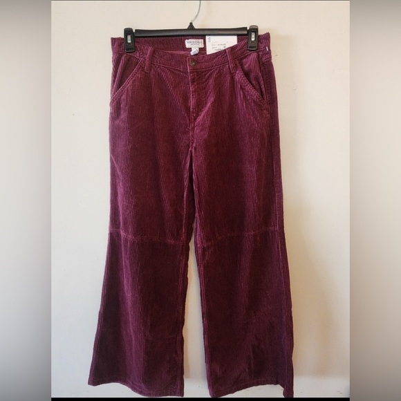 Arizona Jean Company Pants - Arizona baggy Corduroy Pants Womens Mid Rise Zip Fly purple size 11